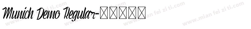 Munich Demo Regular字体转换